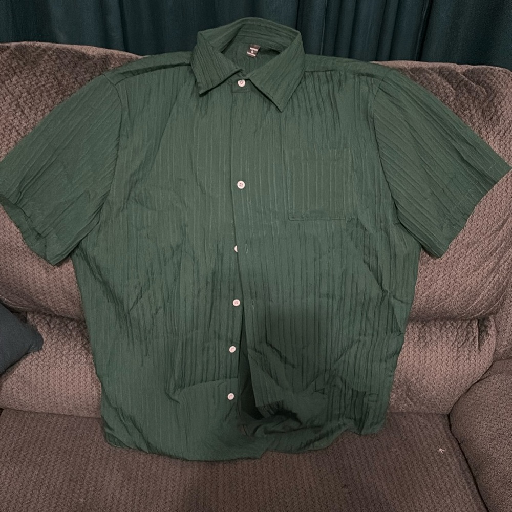 Men's Shein Button-Down Shirt.